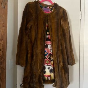 Fabulous Faux Fur from Custo Barcelona Limited Edition- Rich Golden Brown.